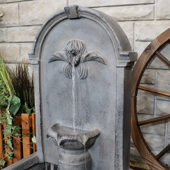 Sunnydaze 28" French-Inspired Outdoor Wall-Mounted Fountain FWD-464