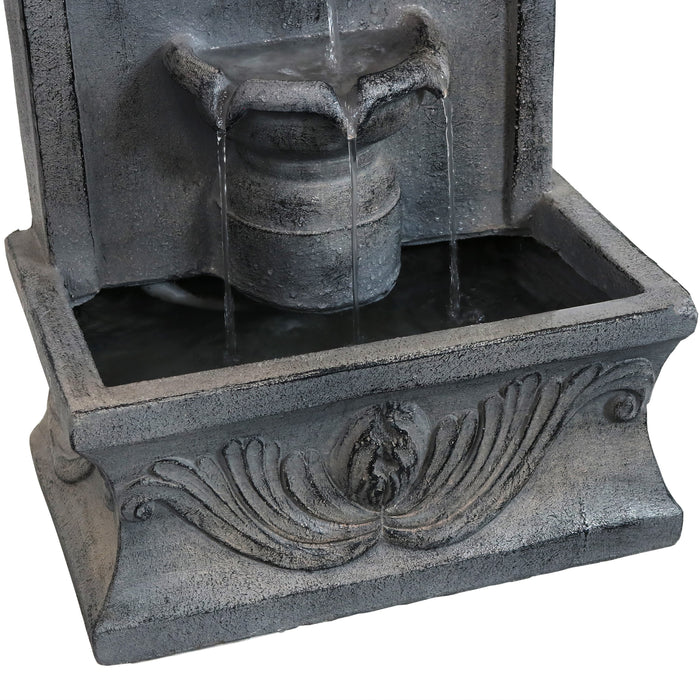 Sunnydaze 28" French-Inspired Outdoor Wall-Mounted Fountain FWD-464