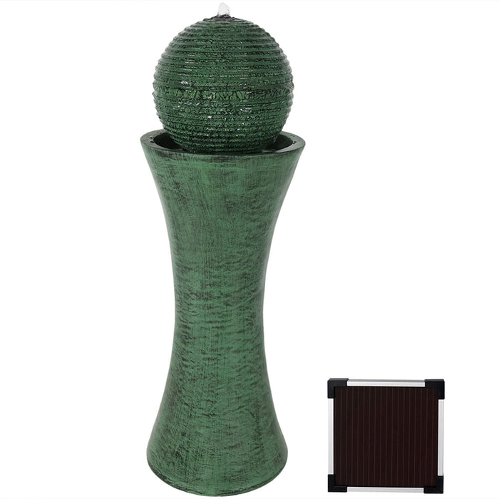 Sunnydaze Desert Spring Solar Powered Fountain with Battery Backup - 30" SL-0274