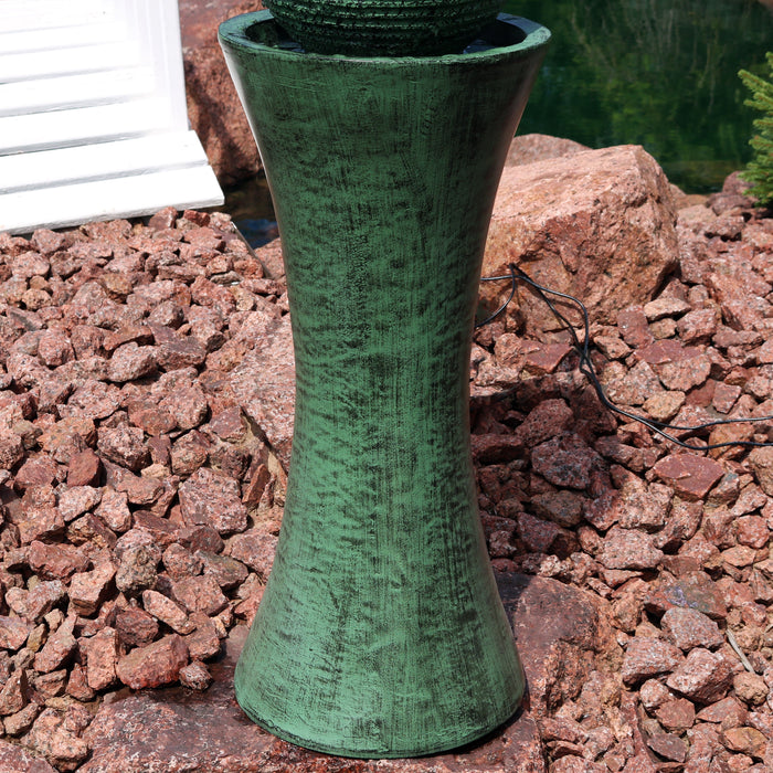 Sunnydaze Desert Spring Solar Powered Fountain with Battery Backup - 30" SL-0274