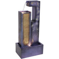 Sunnydaze 32" Cascading Tower Outdoor Metal Fountain with LED Lights SSS-619