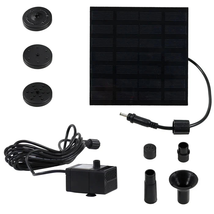 Sunnydaze 40 GPH 1.6-Ft Max Lift Solar Water Fountain Pump Kit JRS-150