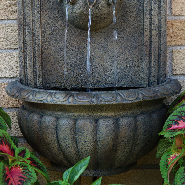Sunnydaze Florence Outdoor Wall Fountain - Florentine XCA-132146003-FS