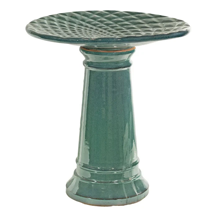 Sunnydaze Rennes 22.5" H Outdoor Ceramic Bird Bath