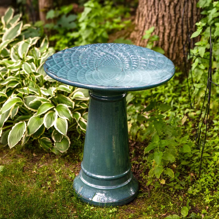 Sunnydaze Rennes 22.5" H Outdoor Ceramic Bird Bath