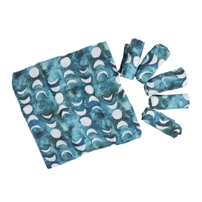 Transformative Teal Moon Cloth Wipes