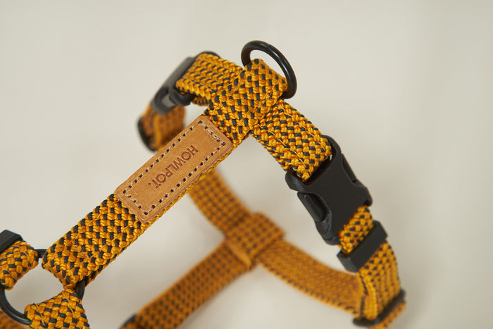HowlPot We are Tight Harness Yellow Jacket dog