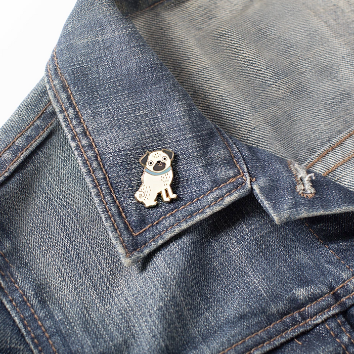 Weird Pug Enamel Pin