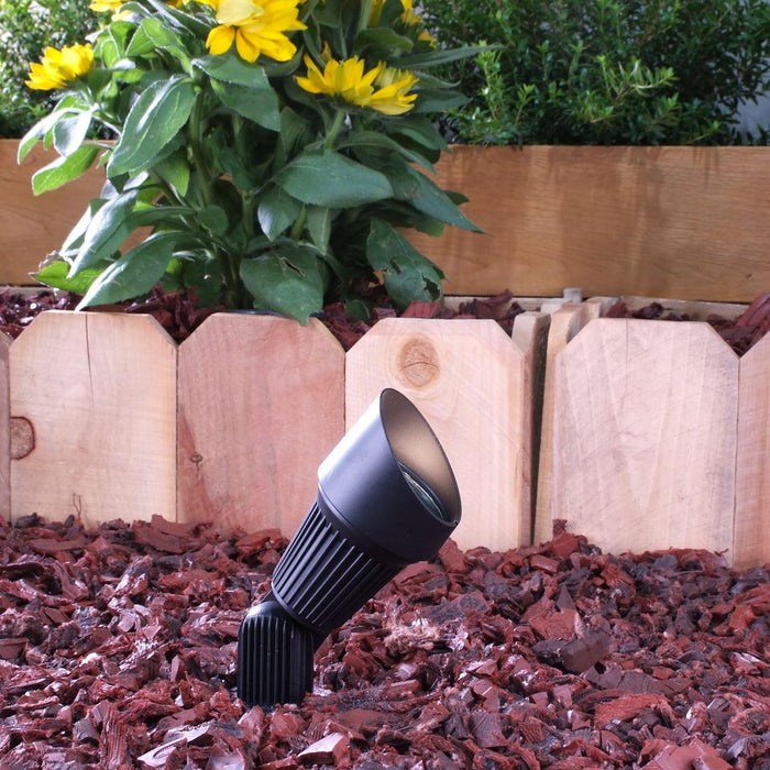 Yard Bright Black Metal MR16 Spot Light GBT5002
