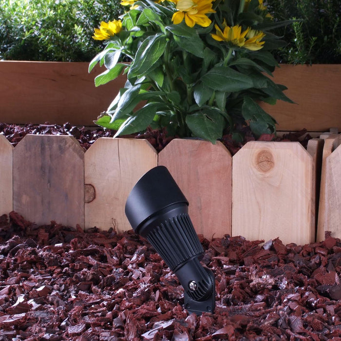 Yard Bright Black Metal MR16 Spot Light GBT5002