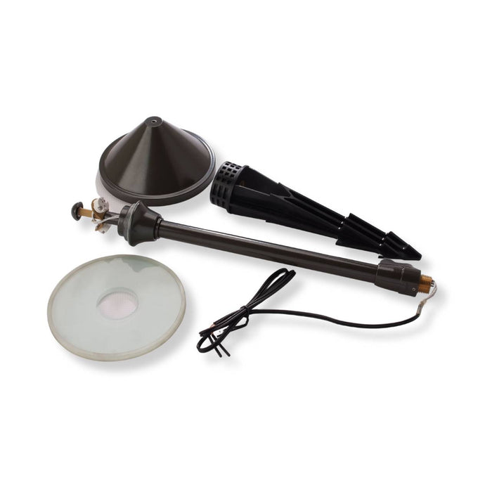 Yard Bright Elite Bronze Path Light with 6" Diameter Hood GBT7208