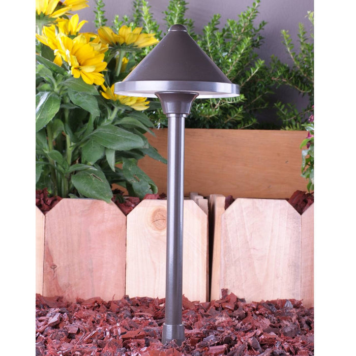 Yard Bright Elite Bronze Path Light with 6" Diameter Hood GBT7208