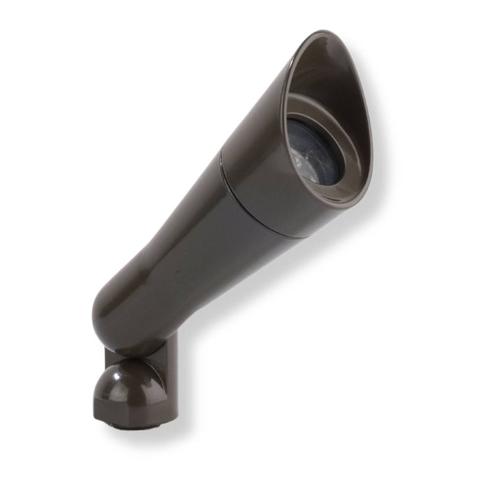 Yard Bright Elite Series Bronze Finish Heavy Cast Brass MR11 Spot With Angled Hood GBT6201