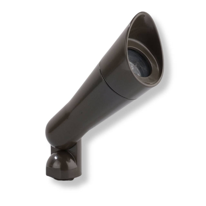 Yard Bright Elite Series Bronze Finish Heavy Cast Brass MR11 Spot With Angled Hood GBT6201