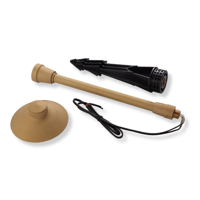 Yard Bright Elite Series Cast Brass Path Light 5" Diameter Hood GBT7200