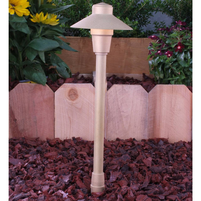 Yard Bright Elite Series Cast Brass Path Light 5" Diameter Hood GBT7200