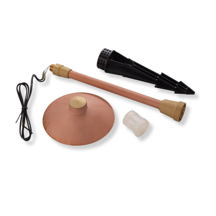 Yard Bright Elite Series Cast Brass Path Light With Copper Finish 7" Diameter Hood GBT7203