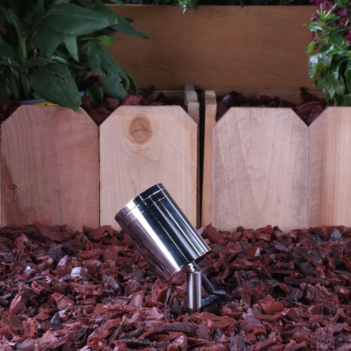 Yard Bright Polished Stainless Steel Outdoor Spotlight GBT5005