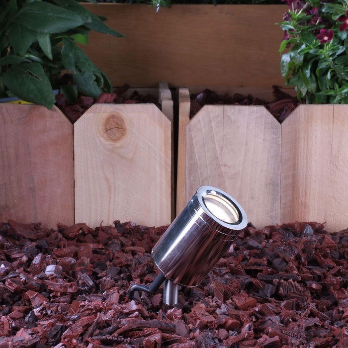 Yard Bright Polished Stainless Steel Outdoor Spotlight GBT5005
