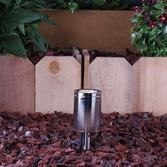 Yard Bright Polished Stainless Steel Outdoor Spotlight GBT5005